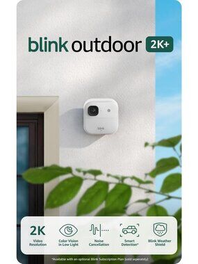 Blink Outdoor 2K+ (newest model) — Wireless smart security camera, 2K video